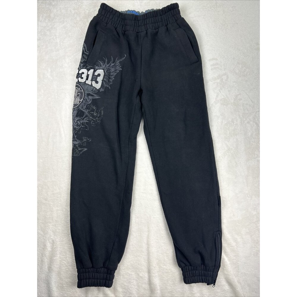 FAT313 Fatcap mens sweatpants size Small The High Quality Black Pockets